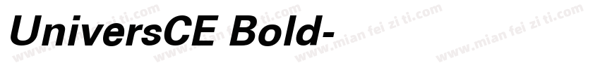 UniversCE Bold字体转换